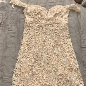 White cocktail dress